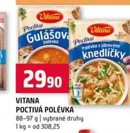 Terno Vitana polévka Poctiva 88-97 g vybrané druhy nabídka