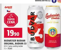 Terno BUDWEISER BUDVAR ORIGINAL, BUDVAR 33 0,5l nabídka