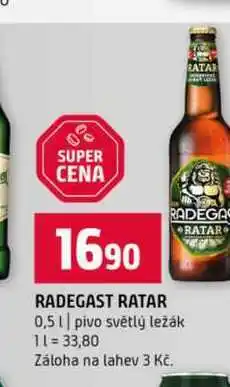 Terno RADEGA RATAR 0,5l pivo světlý ležák nabídka