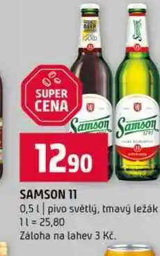 Terno SAMSON 11 0,5l pivo světlý, tmavý ležák nabídka
