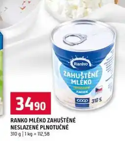Terno RANKO MLÉKO ZAHUŠTĚNÉ NESLAZENÉ PLNOTUČNÉ 310 g nabídka