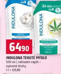 Terno INDULONA TEKUTÉ MÝDLO 500 ml náhradní náplň vybrané druhy nabídka