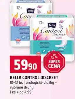 Terno BELLA CONTROL DISCREET 10-12 ks urologické vložky vybrané druhy nabídka