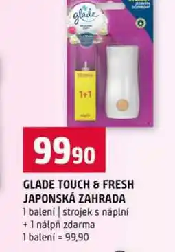 Terno GLADE TOUCH & FRESH JAPONSKÁ ZAHRADA balení strojek s náplní +1 nálpň zdarma nabídka