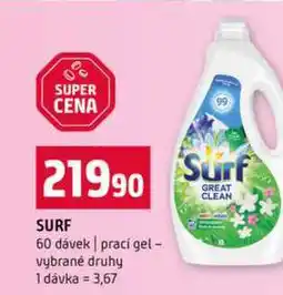 Terno SURF 60 dávek prací gel vybrané druhy nabídka