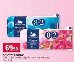 Terno HARMONY PREMIUM 8+2x toaletní papír 3vrstvý vybrané druhy nabídka