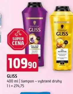 Terno GLISS 400 ml šampon vybrané druhy nabídka
