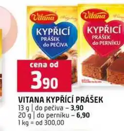 Terno VITANA KYPŘÍCÍ PRÁŠEK 13 g do pečiva nabídka