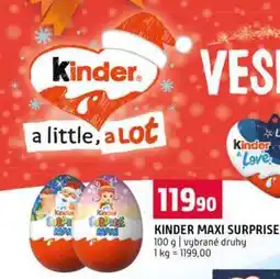 Terno KINDER MAXI SURPRISE 100 g vybrané druhy nabídka