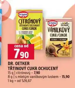 Terno DR. OETKER TŘTINOVÝ CUKR OCHUCENÝ 15 g citrónový mletým vanilkovým luskem nabídka