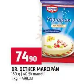 Terno DR. OETKER MARCIPÁN 150 g 40 % mandli nabídka