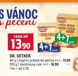 Terno DR. OETKER Kypřicí prášek do pečiva 4+1 100 g Vanilinový cukr 4+1 nabídka