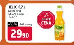 Terno HELLO 0,7l ovocný sirup vybrané druhy nabídka