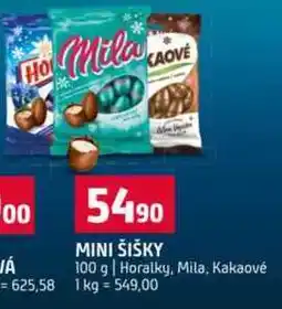 Terno MINI ŠIŠKY 100 g Horalky, Mila, Kakaové nabídka