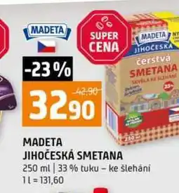 Terno MADETA JIHOČESKÁ SMETANA 250 ml 33% tuku - ke šlehání nabídka