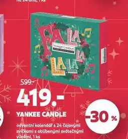 Rossmann Yankee candle adventní kalendář nabídka