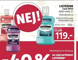 Rossmann Listerine ústní voda nabídka