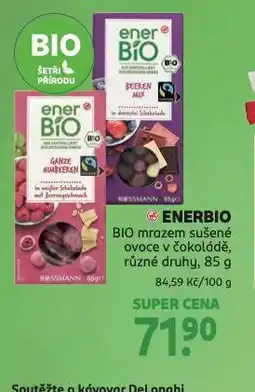 Rossmann Enerbio bio mrazem sušené ovoce nabídka