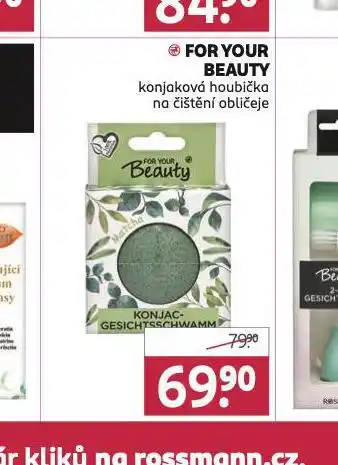 Rossmann For you beauty konjaková houbička nabídka