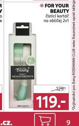Rossmann For you beauty čisticí kartáč nabídka