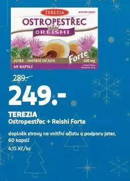 Rossmann Terezia ostropetřec + reishi forte nabídka