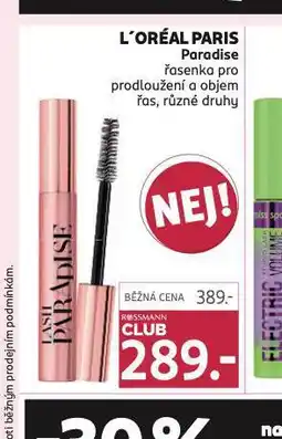 Rossmann Loreal paris řasenka nabídka