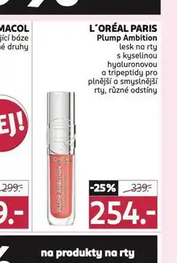 Rossmann Loreal paris lesk na rty nabídka