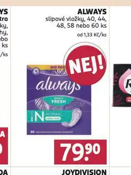 Rossmann Always slipové vložky nabídka