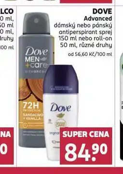 Rossmann Dove advanced antiperspirant nabídka