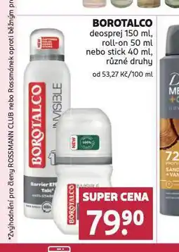 Rossmann Borotalco roll-on nabídka