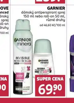 Rossmann Garnier antiperspirant nabídka