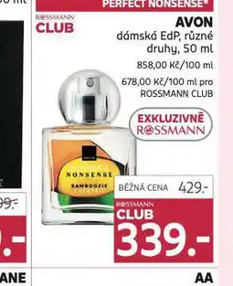 Rossmann Avon dámská edp nabídka
