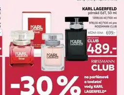 Rossmann Karl lagerfeld pánská edt nabídka