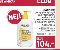 Rossmann Garnier mycí gel nabídka