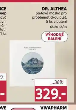 Rossmann Dr. althea pleťová maska nabídka