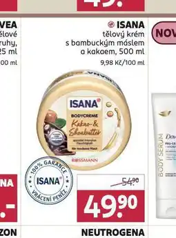 Rossmann Isana tělový krém nabídka