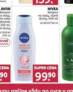 Rossmann Nivea šampon nabídka