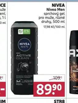 Rossmann Nivea men sprchový gel nabídka