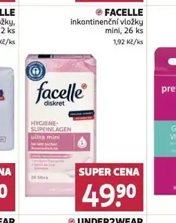Rossmann Facelle inkontinenční vložky nabídka