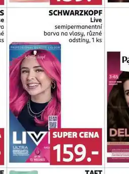 Rossmann Schwarzkopf live semipermanentní barva nabídka