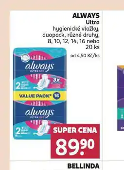 Rossmann Always dámské vložky ultra nabídka