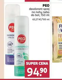 Rossmann Peo deodorant sprej na nohy nebo do bot nabídka