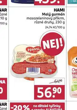 Rossmann Hami malý gurmán nabídka