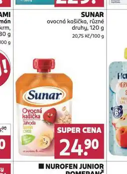 Rossmann Sunar ovocná kašička nabídka