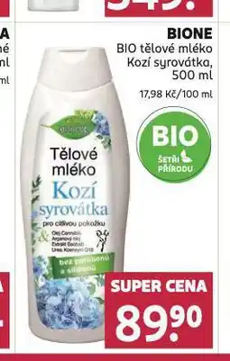 Rossmann Bione bio tělové mléko nabídka