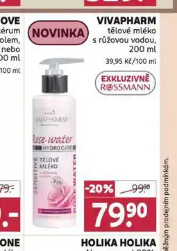 Rossmann Vivapharm tělové mléko nabídka