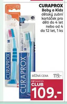 Rossmann Curaprox baby a kids dětský zubní kartáček nabídka