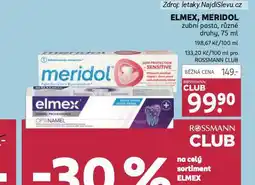 Rossmann Meridol zubní pasta nabídka