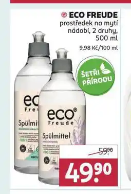 Rossmann Eco freude prostředek na mytí nádobí nabídka