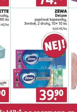 Rossmann Zewa deluxe papírové kapesníky nabídka